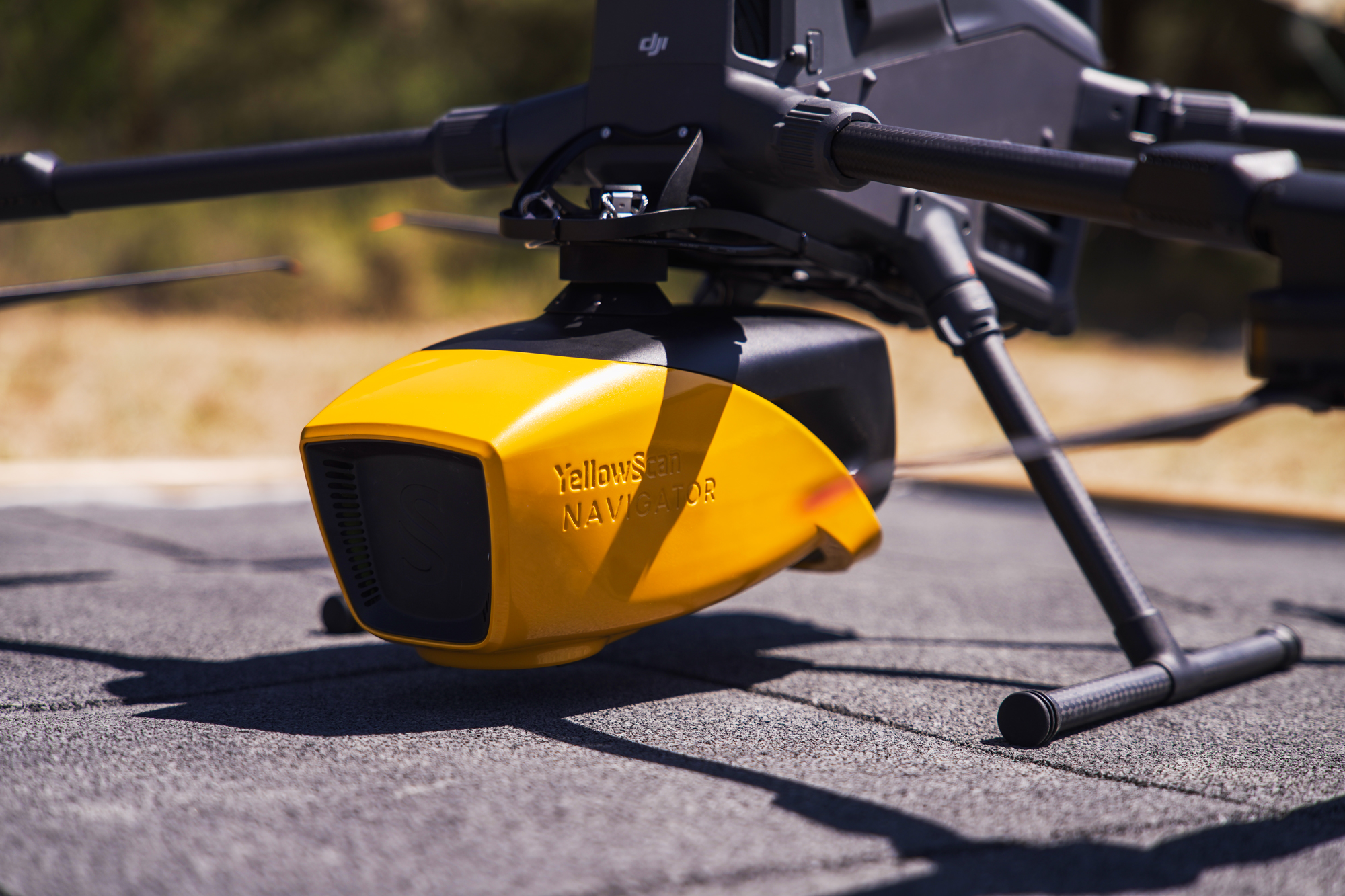Close-up: YellowScan Navigator + Mounting Bracket